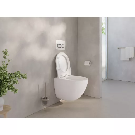 Chrome AquaSpin fali WC, ülökével, fehér