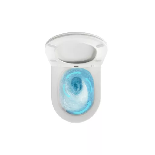 Chrome AquaSpin fali WC, ülökével, fehér