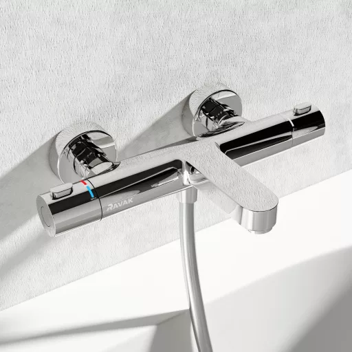 Termo 300 termosztátos fali kádcsaptelep 150 mm TE 023.00CR, króm