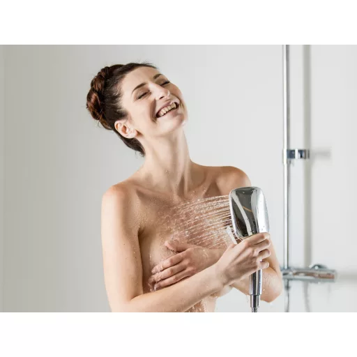 Termo 300 zuhanyoszlop, termosztátos csapteleppel TE 092.00CR/WH, króm/fehér