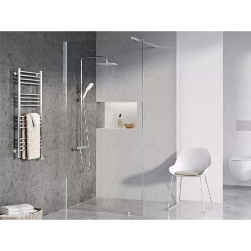 Termo 300 zuhanyoszlop termosztátos csapteleppel TE 093.00CR/WH, króm/fehér