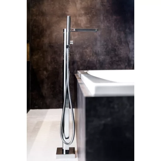 Chrome padlón álló csaptelep zuhanyszettel (R-box-szal), króm CR 080.00CR