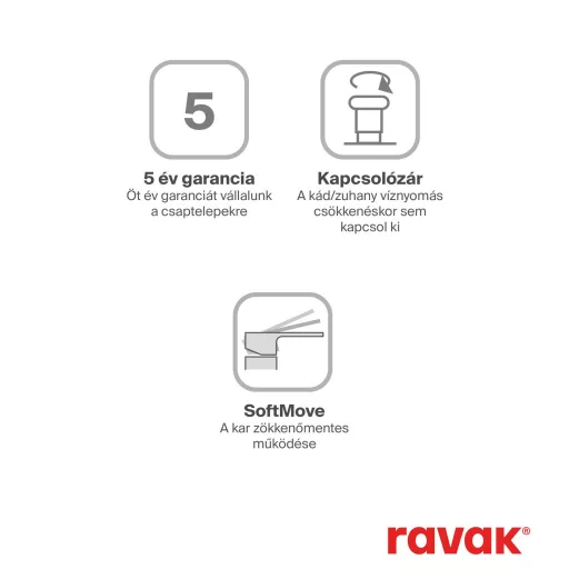 Flat kádcsaptelep 150 mm FL 022.00CR, króm