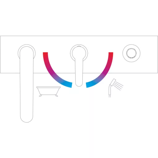 Puri kádperem csaptelep szett PU 026.00CR, króm