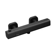   10° Free Termosztátos zuhanycsaptelep szett nélkül TD F 033.20BLM, matt fekete