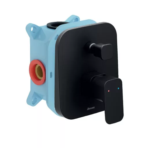 10° Free fekete falba süllyesztett csaptelep váltóval TD F 065.20BLM, matt fekete, R-boxhoz