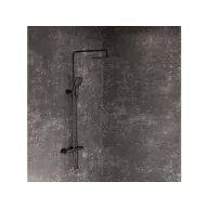   10° Free Termosztátos zuhanyoszlop TD F 091.20BLM, matt fekete