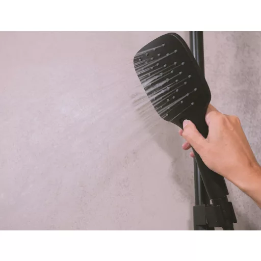 10° Free Termosztátos zuhanyoszlop TD F 091.20BLM, matt fekete