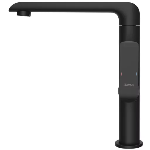 Flat fekete konyhai álló mosogató csaptelep FL 016.20BLM, matt fekete