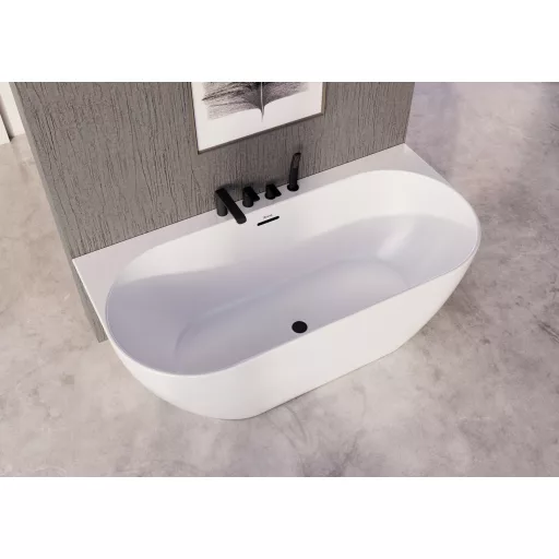 Flat kádperem csaptelep szett FL 026.20BLM, matt fekete