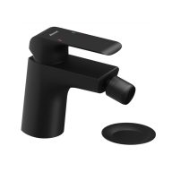   Flat fekete bidécsaptelep leeresztővel FL 055.20BLM, matt fekete