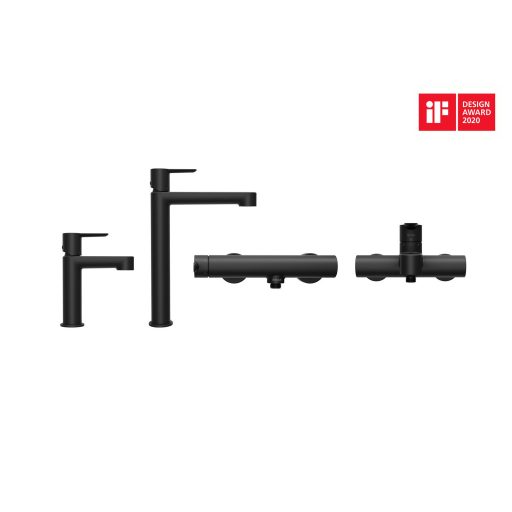 Puri álló mosdócsaptelep leeresztő nélkül PU 014.20BLM, matt fekete