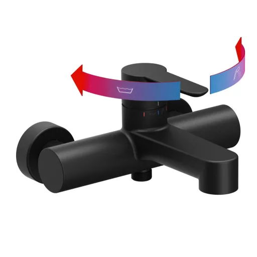 Puri kádcsaptelep 150 mm PU 022.20BLM, matt fekete