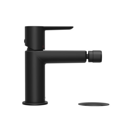 Puri bidécsaptelep leeresztővel PU 055.20BLM, matt fekete