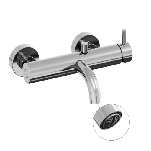 Espirit fali kádcsaptelep zuhanyszett nélkül ES 022.00CR, króm