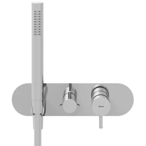 Espirit falba süllyesztett csaptelep szettel, háromutas, belső egység nélkül ES 068.00CR.O3.RB07D.+S, króm