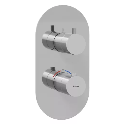 Espirit termosztátos falba süllyesztett csaptelep, háromutas, belső egység nélkül ES 067.00CR.O3.RB07C, króm