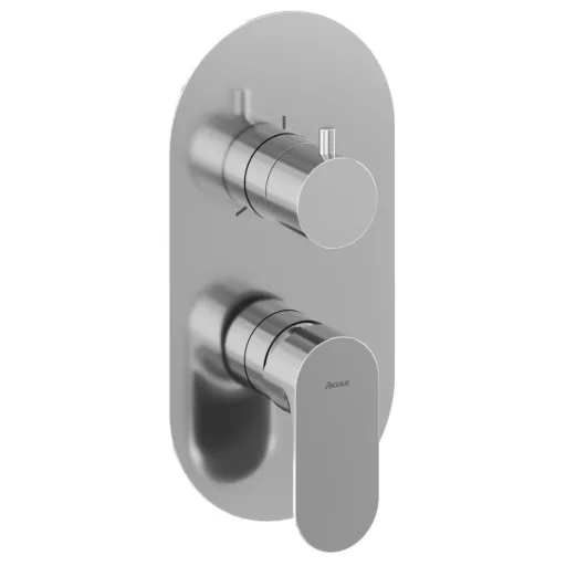 Eleganta falba süllyesztett csaptelep, háromutas, belső egység nélkül EL 068.00CR.O3.RB07F, Chrome