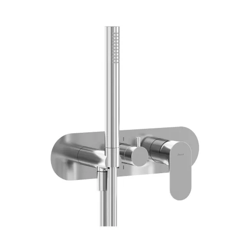 Eleganta falba süllyesztett csaptelep szettel, kétutas, belső egység nélkül EL 065.00CR.O2.RB07D.+S, Chrome