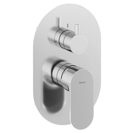 Eleganta falba süllyesztett csaptelep, kétutas, belső egység nélkül EL 065.00CR.O2.RB07E, Chrome