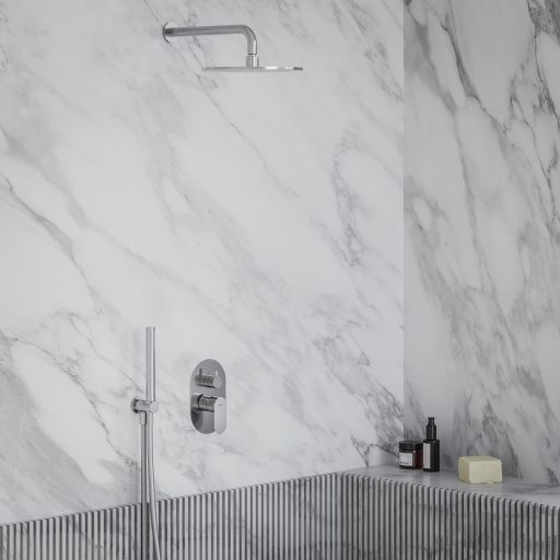 Eleganta falba süllyesztett csaptelep, kétutas, belső egység nélkül EL 065.00CR.O2.RB07E, Chrome