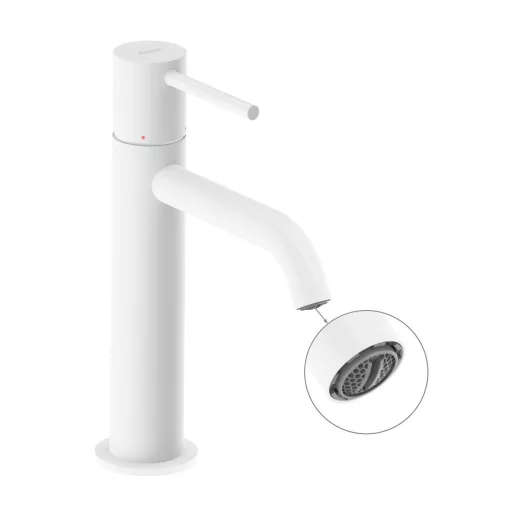 Espirit álló mosdócsaptelep 190 mm leeresztő nélkül ES 012.10WV, White Velvet