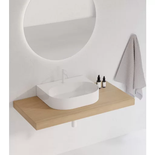 Espirit álló mosdócsaptelep 190 mm leeresztő nélkül ES 012.10WV, White Velvet