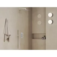   Espirit falba süllyesztett termosztátos csaptelep, kétutas, beslő egység nélkül ES 063.10WV.O2.RB07C, White Velvet