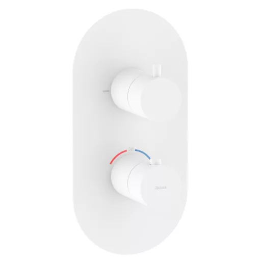 Espirit falba süllyesztett termosztátos csaptelep, kétutas, beslő egység nélkül ES 063.10WV.O2.RB07C, White Velvet