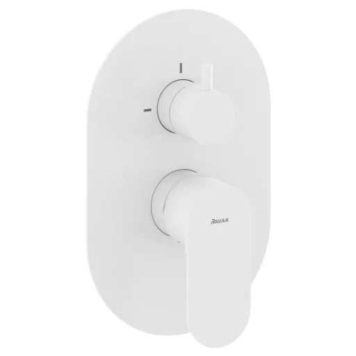 Eleganta falba süllyesztett csaptelep, kétutas, belső egység nélkül EL 065.10WV.O2. RB07E, White Velvet