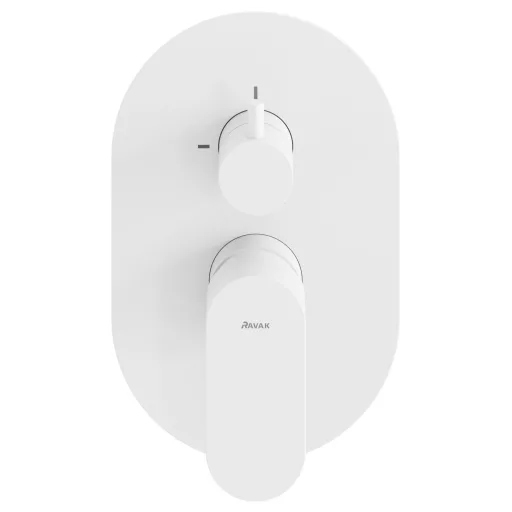 Eleganta falba süllyesztett csaptelep, kétutas, belső egység nélkül EL 065.10WV.O2. RB07E, White Velvet