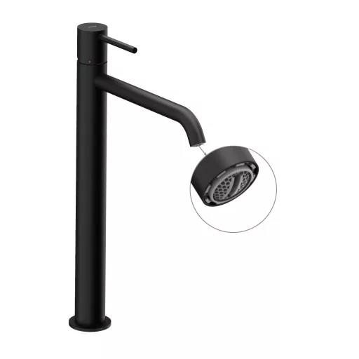 Espirit álló mosdócsaptelep 340 mm leeresztő nélkül ES 015.20BLM, matt fekete