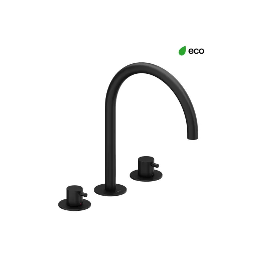 Espirit álló mosdócsaptelep, 3 furatos 270 mm leeresztő nélkül ES 018.20BLM, matt fekete