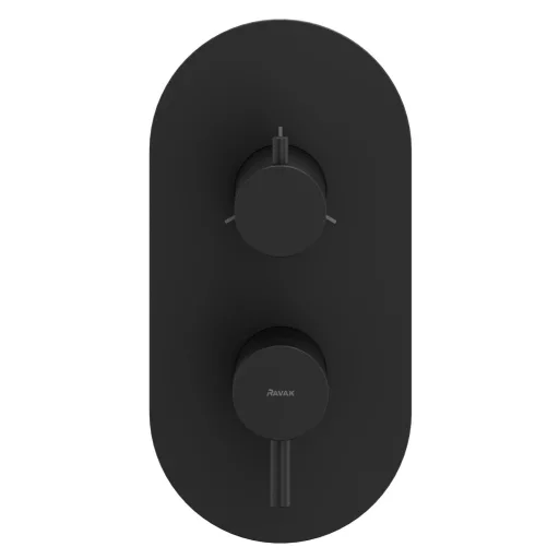 Espirit falba süllyesztett csaptelep, háromutas, belső egység nélkül ES 068.20BLM.O3.RB07F, matt fekete