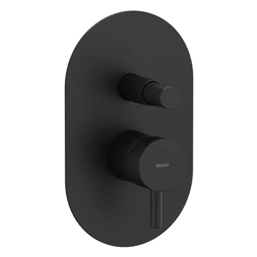 Espirit falba süllyesztet csaptelep, automatikus kétutas, belső egységgel ES 061.20BLM.O2, matt fekete