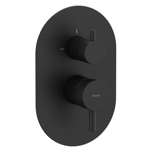 Espirit falba süllyesztett csaptelep, kétutas, belső egység nélkül ES 065.20BLM.O2.RB07E, matt fekete