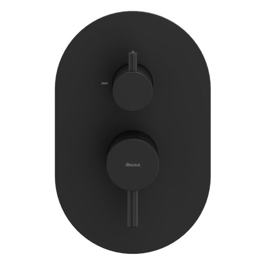 Espirit falba süllyesztett csaptelep, kétutas, belső egység nélkül ES 065.20BLM.O2.RB07E, matt fekete