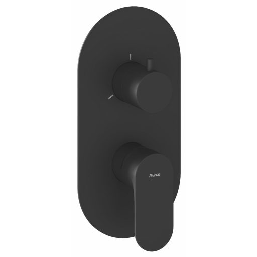 Eleganta falba süllyesztett csaptelep, háromutas, belső egység nélkül EL 068.20BLM.O3.RB07F, matt fekete