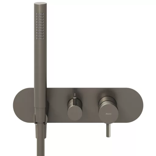 Espirit falba süllyesztett csaptelep szettel, kétutas, belső egység nélkül ES 065.20GB.O2.RB07D.+S, grafit