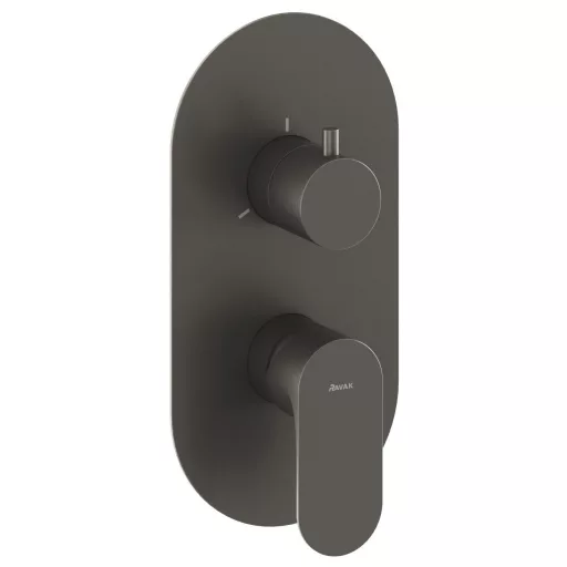 Eleganta falba süllyesztett csaptelep, háromutas, belső egység nélkül EL 068.20GB.O3.RB07F, grafit