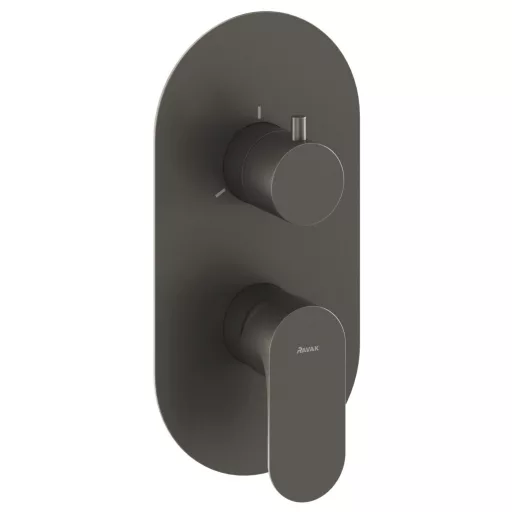 Eleganta falba süllyesztett csaptelep, háromutas, belső egység nélkül EL 068.20GB.O3.RB07F, grafit