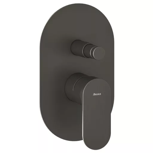 Eleganta falba süllyesztet csaptelep, automatikus, kétutas, belső egységgel EL 061.20GB.O2, grafit