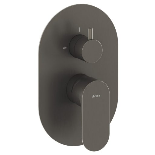 Eleganta falba süllyesztett csaptelep, kétutas, belső egység nélkül EL 065.20GB.O2.RB07E, grafit