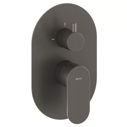 Eleganta falba süllyesztett csaptelep, kétutas, belső egység nélkül EL 065.20GB.O2.RB07E, grafit