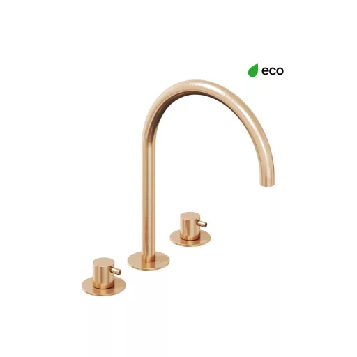 Espirit álló mosdócsaptelep, 3 furatos 270 mm leeresztő nélkül ES 018.60RGB, rose gold