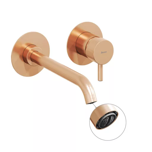 Espirit falba süllyesztett mosdócsaptelep belső egység nélkül ES 019.60RGB.O1.RB07B, rose gold