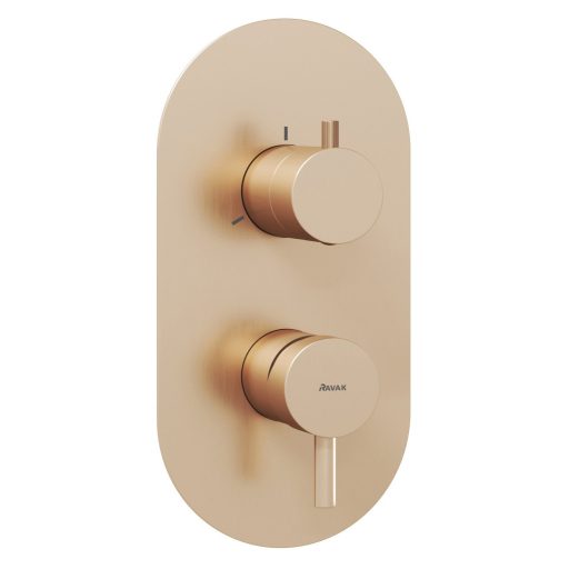 Espirit falba süllyesztett csaptelep, háromutas, belső egység nélkül ES 068.60RGB.O3.RB07F, rose gold