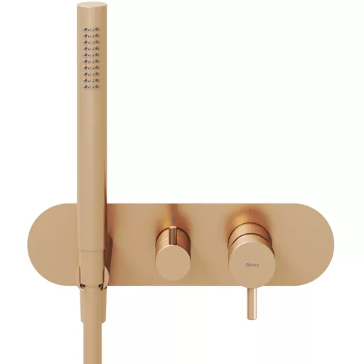 Espirit falba süllyesztett csaptelep szettel, kétutas, belső egység nélkül ES 065.60RGB.O2.RB07D.+S, rose gold