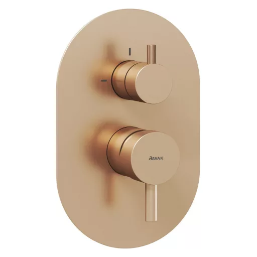 Espirit falba süllyesztett csaptelep, kétutas, belső egység nélkül ES 065.60RGB.O2.RB07E, rose gold