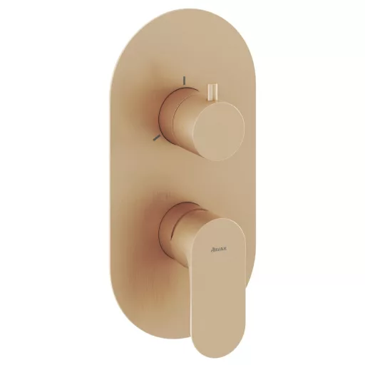 Eleganta falba süllyesztett csaptelep, háromutas, belső egység nélkül EL 068.60RGB.O3.RB07F, rose gold